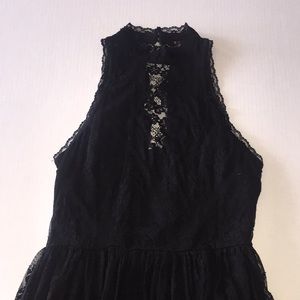 Free People Verushka Mini Dress Black Size 0